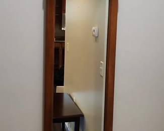 Vertical Wooden Mirror