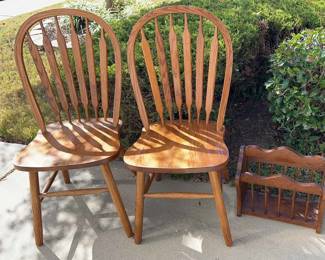 Wooden Chairs Magazine Rack