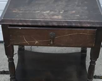 Small Dark Wooden Table