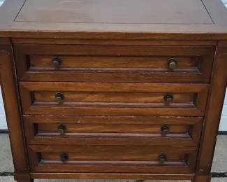 White Fine Furniture Mid Century Modern Small Wooden Nightstand