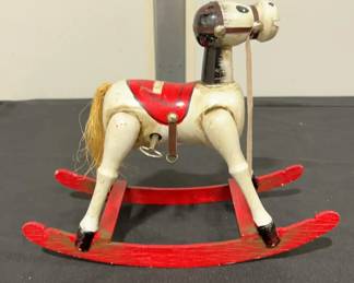 Enesco 1980s Rocking Horse Music Box