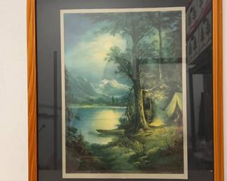 Framed Moonlight Solitude