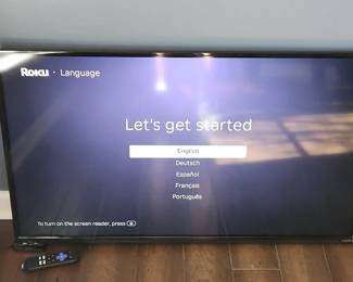 40 Vizio TV, Roku Attached