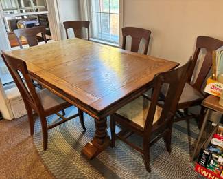 Antique Oak Table and Chairs