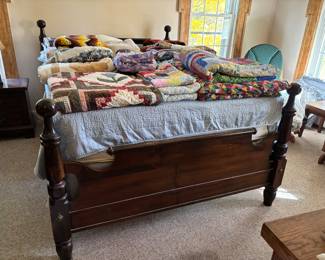 Antique Bed and Quilts