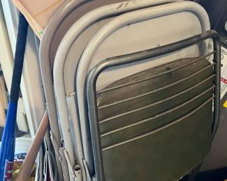 folding chairs and tables ( quite a few of them)