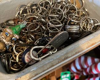 KEY RINGS, BLANKS, FOBS, SO VERY MANY