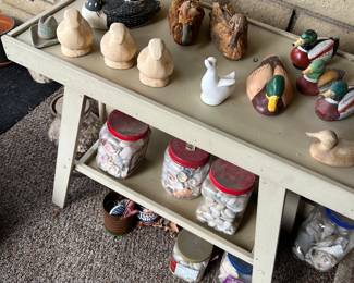 ducks and rocks and shells