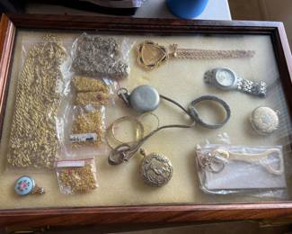 COSTUME JEWELRY, DISPLAY CASE