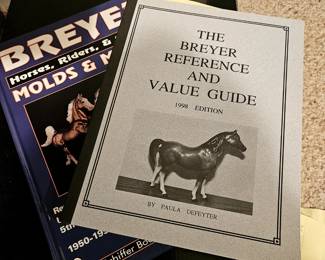 Several Breyer Horse manuals and books.