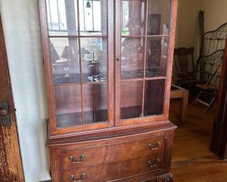 China cabinet, ca 1930's, mahogany.