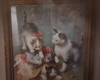 Vintage cat picture