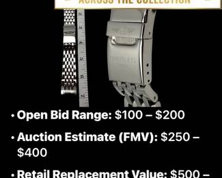 Lot # : 16 - New Breitling SS Pilot Bracelet / Deployment Clasp