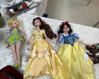 Porcelain Disney dolls
