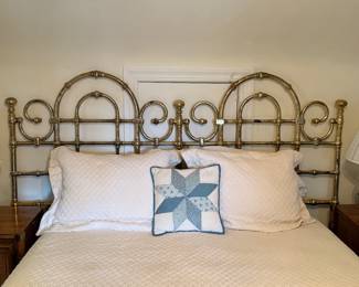King brass plated headboard 