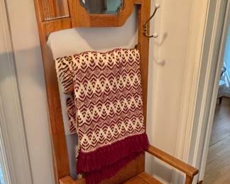 19th century hall tree. Hooks not original 