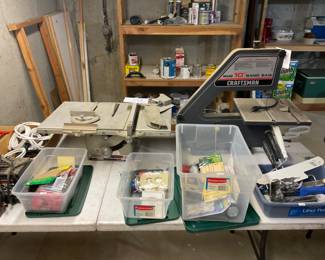 Miscellaneous hardware, small saws