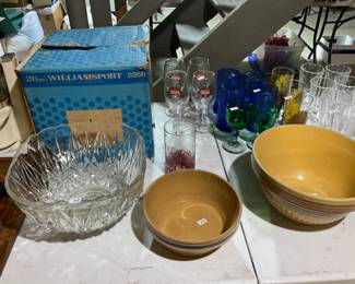 Glassware and pottery ware