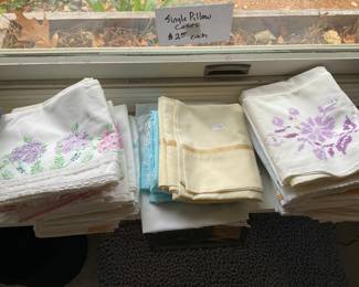 Very nice handstitched linens