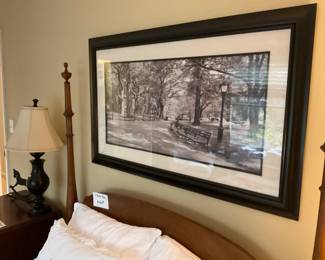 Large over the bed print city park