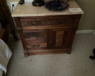 Marble top war stand