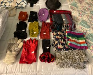 Very nice mittens, and gloves and scarves