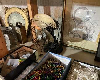 Nice brass, three blade fan General Electric