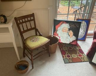 Nice walnut side chairs