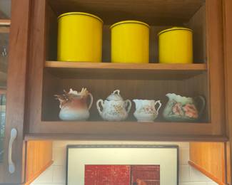 The moose creamer was removed by the family. It was a family piece