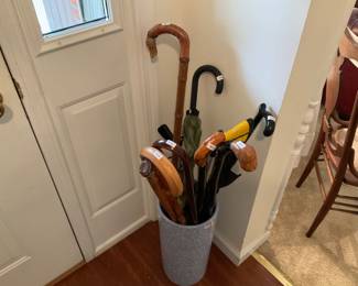 Walking sticks and umbrellas