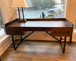 Item #4 - Ashley Furniture Desk 2.  This desk  shows significant signs of wear. See following pictures.                                          L- 63"  D- 28" H- 33 1/4.  Price - $80.00