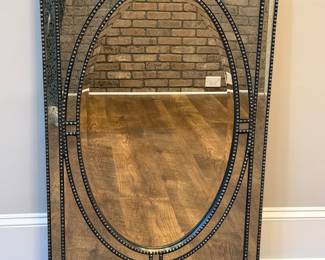 Item #7 - Uttermost Rectangular Studded mirror.                               W- 28 1/2" H- 43 1/2".  Very Heavy!! Great condition. Price - $100.00