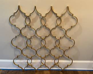 Item #5 - Arabesque gold gilt  wall decor.  W- 48". L- 53".  Great Condition.  Price - $38.00