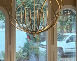 Item # 34.  Sphere chandelier. Diameter -32".                  Price - $120.00.