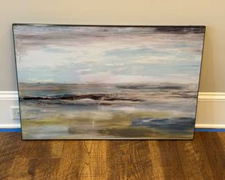 Item #20.  Ocean Abstract on board.   W-36". H- 24". Price - $28.00