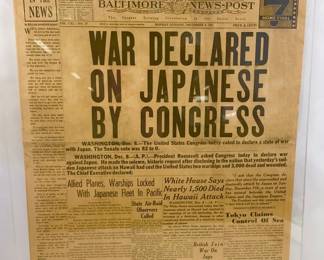 Several World War II newspapers