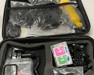 Accessories for a GoPro.