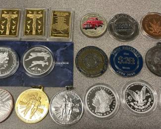More foreign coins and other items.