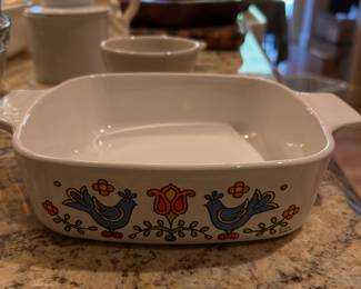 VINTAGE PYREX "FRIENDSHIP BLUEBIRDS"