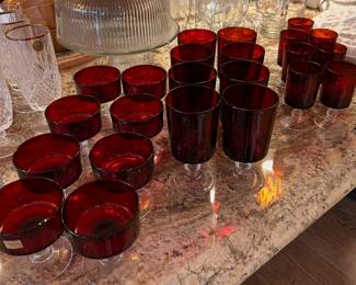 LUMINARC RUBY STEMWARE