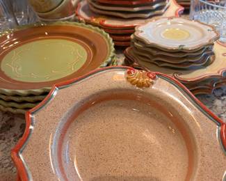 LOTS OF MIX N MATCH TABLE DISHES FROM ITALY, HORCHOW/NEIMAN MARCUS