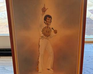 ANGEL ELVIS, 1977 " MY WAY" PRINT IN THE ICONIC WHITE JUMPSUIT