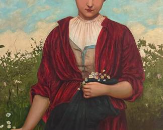 Humility By C E Perugini late 19th C oil