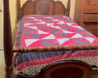 Antique Bed 3/4 size 4 Poster Bed