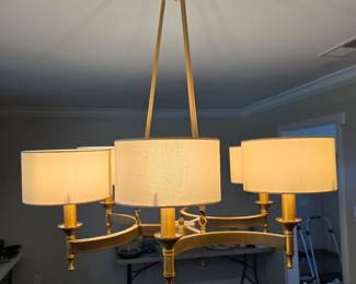 Brass chandelier