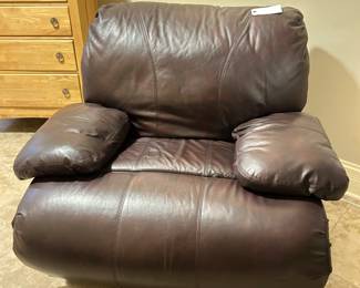 Leather power recliner ~