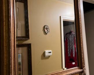 Large ornate mirror with frame