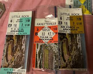 Ticket Stubs from previous games