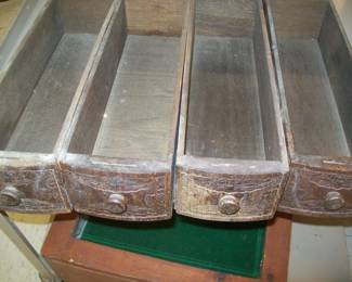 Old Sewing Machine Drawers