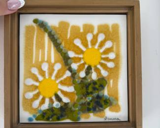 More MCM FRAMED GLASS ART